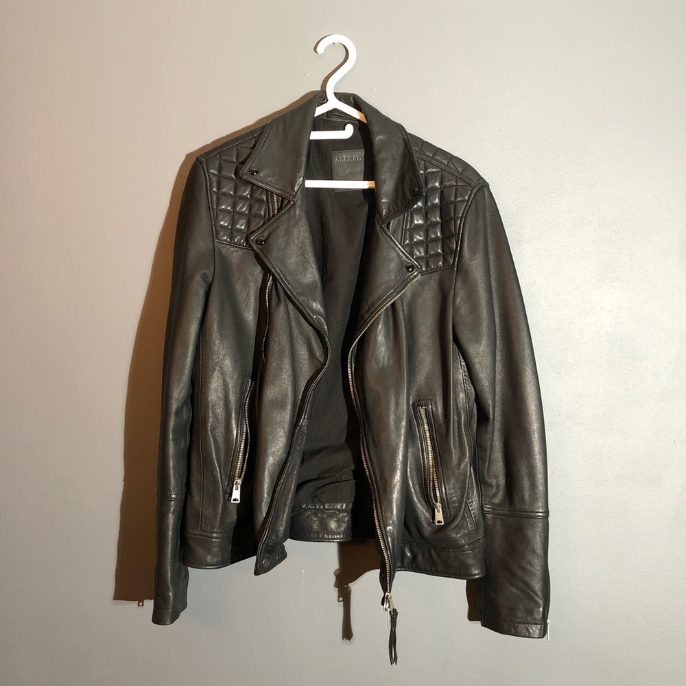 Allsaints Leather Biker Jacket
